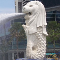 Hand Carved Famous Singapore Marble Merlion Statue